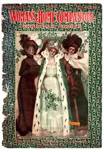 1900 Woman's Home Companion Original Magazine Vintage Christmas Print Cover Only - Picture 1 of 3