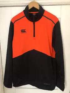 Maglione maglione uomo CANTERBURY 1/4 ZIP PILE rugby calcio allenamento top L - Foto 1 di 9