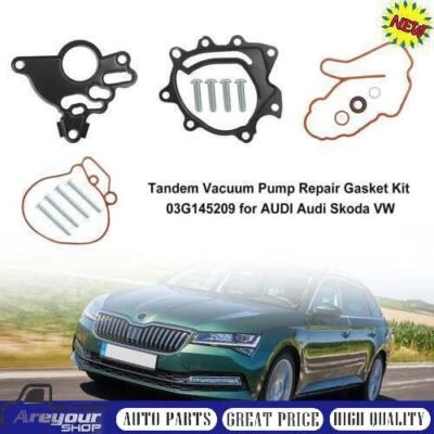Tandem Vacuum Pump Repair Gasket Kit 03G145209 for Audi for VW Y8 - Image 1 of 4