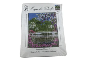 A Pegasus Publication Friendship Magnolia bridge Cross Stitch Pattern - Picture 1 of 4