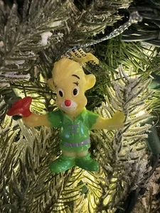 CUTE Little Yellow Disney Bear w Flowers Christmas Tree Ornament New - Picture 1 of 1
