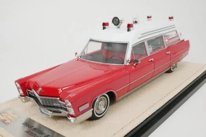 Ambulancia Cadillac Miller & Meteor 1968 - rojo - blanco - sello 1/43 STM68803 - Imagen 1 de 11