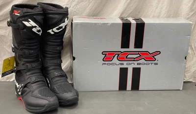 Botas Michelin TCX X-Helio - Motocicleta - Negro, Rojo, Blanco - Talla 14 EE. UU. Foto 1 de 4