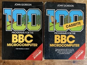 Acornsoft 100 Programs for the BBC Micro Computer Book and Cassette Tape - Picture 1 of 7