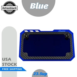 Kit de matrícula LED de fibra de carbono real azul para Harley CVO Road Glide ST 2024+ - Imagen 1 de 10