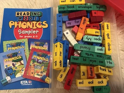 Reading Rods Phonics Sentence Building Construction Blocks Pre-k - 3rd Grade Set - Image 1 of 4