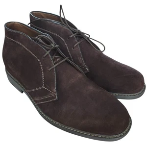G.H. Bass Bennett Suede Leather Chukka Desert Ankle Boots Casual Brown Men's 12D - Picture 1 of 7