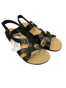 Baretraps Black Size 9 Jadra NWT And Box With Hook And Loop Adj Closure (Shelf) - Picture 1 of 7