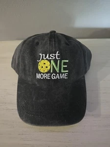 NUEVO Waldeal Just One More Juego Pickleball Negro Sombrero Ajustable - Imagen 1 de 5