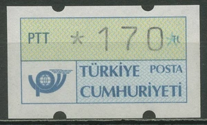 Türkei ATM 1987 Postemblem Einzelwert ATM 1.1 mit Nr. postfrisch - Imagen 1 de 1