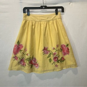 Girls, Forever, Yellow Embroidered Skirt/Bottoms, Size S - Picture 1 of 7