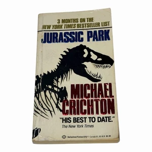 1990 Ballantine Books - Jurassic Park by Michael Crichton Paperback Book READ - Bild 1 von 9