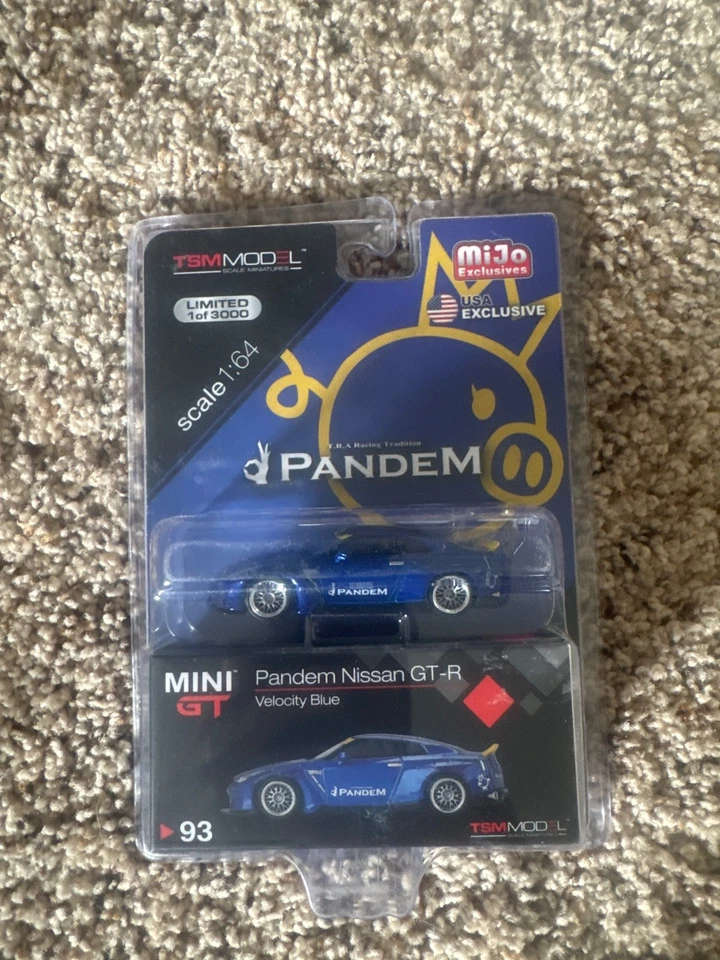 MINI GT 93 Pandem Nissan GT-R (R35) Velocity Blue Duck Tail LHD mijo Foto 1 de 1