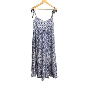 The Nines by Hatch Blue & White Floral Camisole Strap Women's Dress Size XL - Picture 1 of 5
