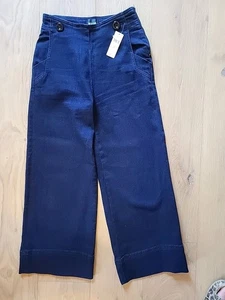 NWT Maeve Anthropologie Cropped High-Rise Wide Leg Sz 25 - Picture 1 of 6