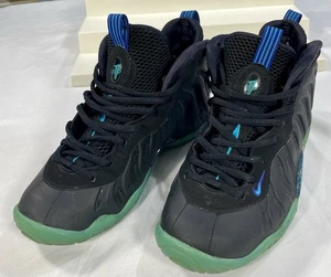 Nike Little Posite One QS (GS) Shoes Youth Size 4Y Black Blue Lagoon CJ0839-001 - Picture 1 of 15