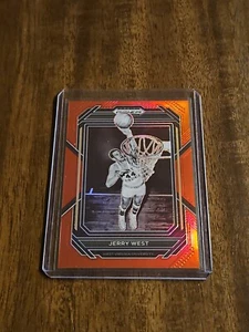 2023-24 Panini Prizm Draft Picks Jerry West Red 195/299 West Virginia Lakers - Picture 1 of 3