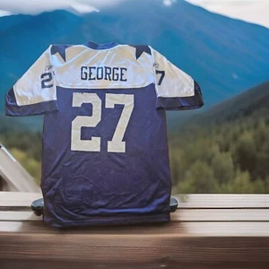 Eddie George #27 Dallas Cowboys NFL Throwback Football Jersey Mens Size Medium  - Picture 1 of 9