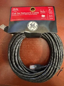 GENERAL ELECTRIC GE 98816 Cat-5E Network Ethernet Cable (25 Feet) New With Tags - Afbeelding 1 van 5