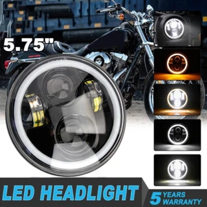 5.75'' LED Motorcycle Headlight Hi/Lo Beam for Harley Davidson Dyna Sportster UK - Picture 1 of 9