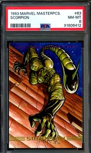 Mint 1993 Marvel Masterpieces #63 Scorpion PSA 8 NM-MT & bonus cards added - Picture 1 of 1