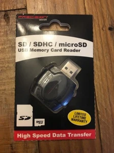 Precision Design SD/SDHC & MicroSD HC Card Reader with USB Adapter - Picture 1 of 2