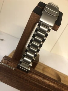 18mm Stainless Steel Brushed Metal Strap Bracelet Fits Seiko Vintage Watch - Picture 1 of 4