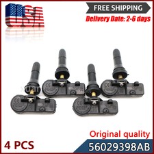 4pcs Tire Pressure Sensor TPMS For Jeep Wrangler Grand Cherokee Challenger Dodge
