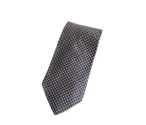 Tommy Hilfiger Necktie Navy Blue With White 100% Silk Tie Made In USA 57" - Picture 1 of 5