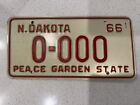 1966 North Dakota SAMPLE License Plate PEACE GARDEN STATE & 1951 Iowa Plate