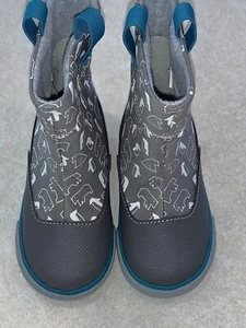 See Kai Run Toddler Basics Ripley Fashion Boots Gray Animal Print Size 6 New - Picture 1 of 8