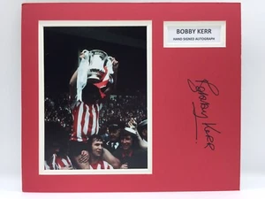 RARE Bobby Kerr Sunderland 1973 FA Cup Signed Photo Display + COA AUTOGRAPH - Picture 1 of 3