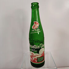 Vintage MOUNTAIN DEW Canadian Soda Bottle Herb & Ruby  10 Oz Red Top