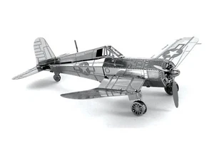 Kit taglio laser modello metallo F4U aereo corsaro 3D modello metallo regalo hobby - Foto 1 di 8