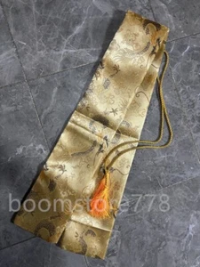 53''/134CM Gold Dragon Silk Sword Bag for Japanese Katana Protection - Picture 1 of 2