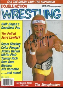 EB3157 HOGAN FLAIR KOLOFF signed Vintage Wrestling Magazine w/COA ***READ*** - Picture 1 of 7