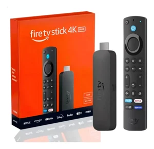 AMAZON FIRE TV Stick 4K MAX, Wi-Fi 6E, 2.0 GHz, 16GB/ALEXA Voice Remote Enhanced - Picture 1 of 1