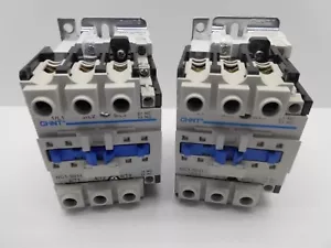 CHINT NC1 22KW AC BOBINA CONTATTORE 4 POLI 3M & 1 N/O POLI 240V, 415V 50 AMP AUX - Foto 1 di 2