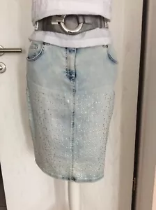1127 FALDA VAQUERA ELEGANTE de BIBA * T. 38 * AZUL * SUPERELÁSTICA * NUEVA m.E. - Imagen 1 de 3