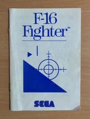F-16 FIGHTER - Sega Instruction Manual - Image 1 of 2
