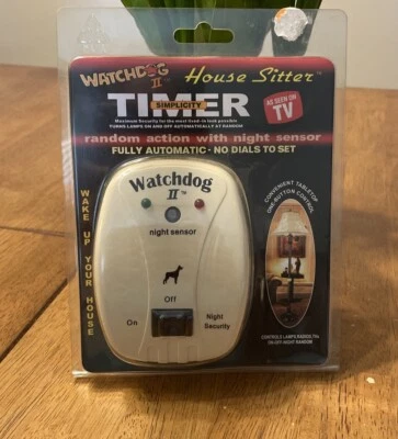 WatchDog II House Sitter Simplicity таймер включает лампы радио телевизор выключает безопасность - Изображение 1 из 2
