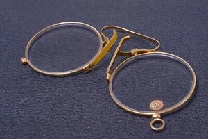 ✅ ANTIQUE PINCH, PINCE NEZ READING NOSE GLASSES *UNUSED* SPECTACLES +2.0 DIOPTER - Picture 1 of 3