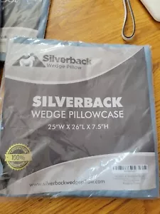SILVERBACK WEDGE PILLOWCASE 25''W X 26''L X 7.5'' SILVLIGHTBLUE - Picture 1 of 3