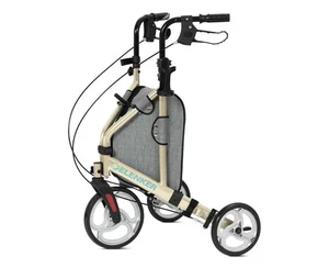 Deambulatore deambulatore 10" Deluxe OEM ELENKER 3 ruote aiuto medico rolling walking USA - Foto 1 di 1