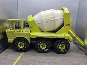 1970s Mighty Tonka Ready Mixer Green Concrete Truck Vintage Tandom Axles 6 Wheel - Picture 1 of 24