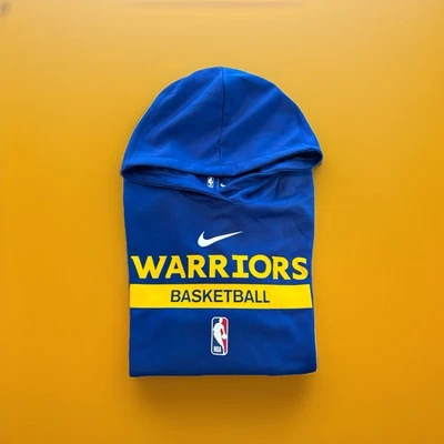 Sudadera con Capucha Nike Golden State Warriors Para Hombre Azul NBA Dri-Fit Center Swoosh Talla L Foto 1 de 4