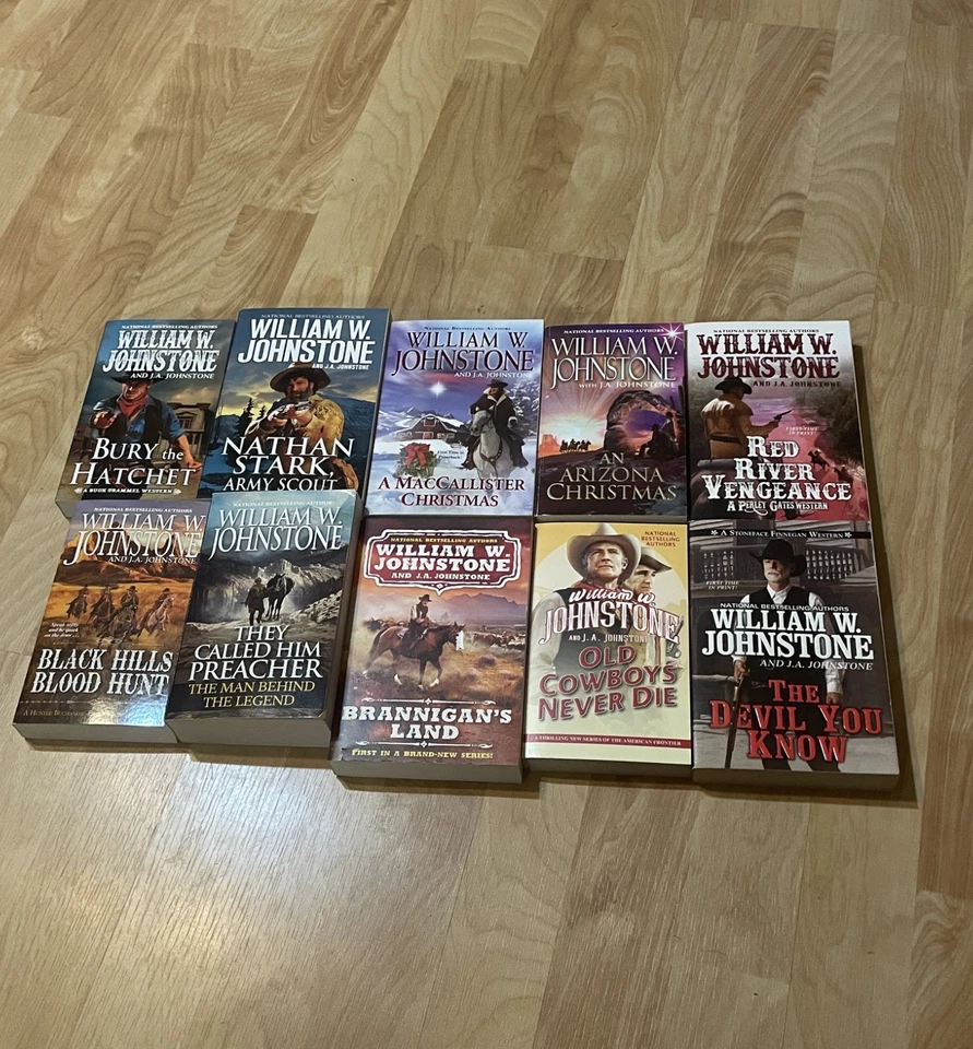 Lot of 10 William W. Johnstone ; Western Paperbacks Westerns Books Novel - Image 1 of 1