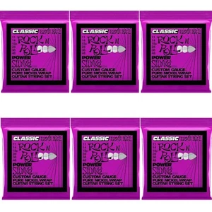 6er-Pack Ernie Ball Saiten für E-Gitarre ROCK N' ROLL POWER Slinky 11-48 Nickel - Bild 1 von 9