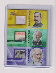 2021 PIECES OF THE PAST TRIPLE RELIC VANDERBILT - CARNEGIE - ROCKEFELLER - Picture 1 of 1