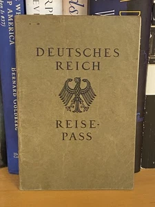 Passaporto tedesco americano Schwalenberg 1923 Impero tedesco passaporto da viaggio - Foto 1 di 6